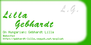 lilla gebhardt business card